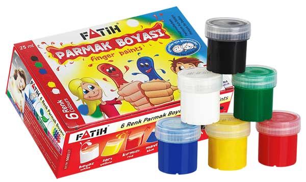 Fatih Parmak Boyası 6 Renk X 25 Ml.