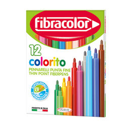 Fibracolor Colorito Keçeli Boya Kalemi 12 Renk