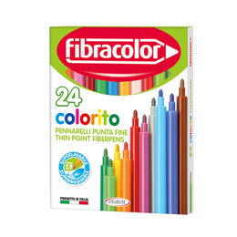 Fibracolor Colorito Keçeli Boya Kalemi 24 Renk