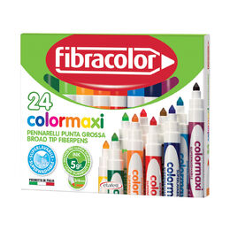 Fibracolor Colormaxi Jumbo Keçeli Kalem 24 Renk