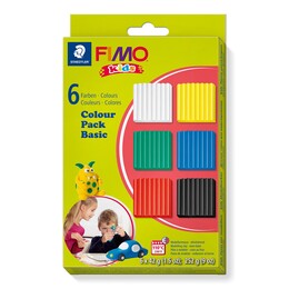 Fimo Kids Polimer Kil Seti 6 Renk x 42 gr. MAT RENKLER - 1