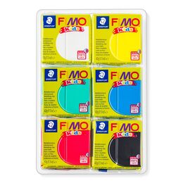 Fimo Kids Polimer Kil Seti 6 Renk x 42 gr. MAT RENKLER