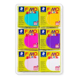 Fimo Kids Polimer Kil Seti 6 Renk x 42 gr. PARLAK RENKLER