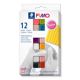 Staedtler Fimo Soft Polimer Kil Seti 12 Renk x 25 gr. Fashion (Moda) Renkler - Thumbnail