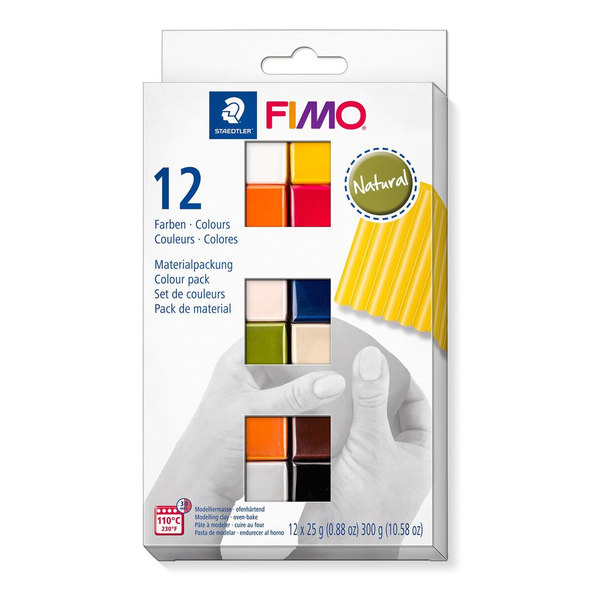 Staedtler Fimo Soft Polimer Kil Seti 12 Renk X 25 Gr. Natural (doğal) Renkler