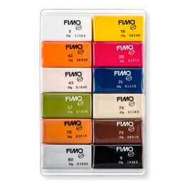 Staedtler Fimo Soft Polimer Kil Seti 12 Renk x 25 gr. Natural (Doğal) Renkler