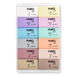 Staedtler Fimo Soft Polimer Kil Seti 12 Renk x 25 gr. Pastel Renkler - Thumbnail