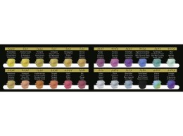 Finetec Metalik Yaldız Tablet Sulu Boya Seti 24 Renk F2400S - 2