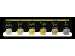 Finetec Metalik Yaldız Tablet Sulu Boya Seti 6 Renk Pearlescent Colours F7001 - 2