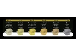 Finetec Metalik Yaldız Tablet Sulu Boya Seti 6 Renk Pearlescent Colours F7001 - 2