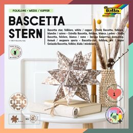 Folia Bascetta Stern Çift Taraflı Origami Kağıdı 15x15 cm. 32 Yaprak GRAFİK BEYAZ