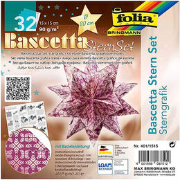 Folia Bascetta Stern Çift Taraflı Origami Kağıdı 15x15 cm. 32 Yaprak MOR