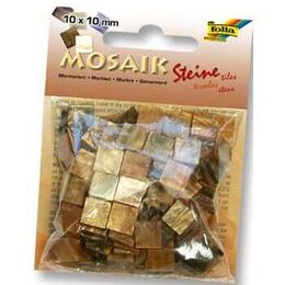 Folia Mermer Desenli Mozaik Taşı 10x10 mm. 190 Adet KAHVERENGİ