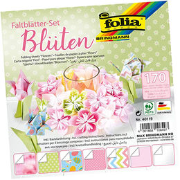 Folia Origami Kağıdı Seti 15x15 cm. 170 Yaprak Çiçeklenme - 1