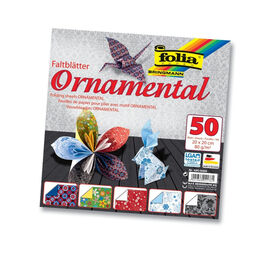 Folia Ornamental Desenli Origami Kağıdı 20x20 cm. 5 Motif 50 Yaprak