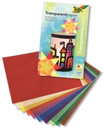 Folia Transparan Kağıt 18.5x29.7 cm. 42 gr. 10 Renk - Folia