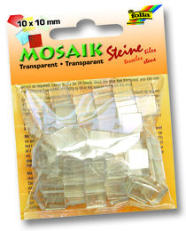 Folia Transparan Mozaik Taşı 10x10 mm. 190 Adet BEYAZ