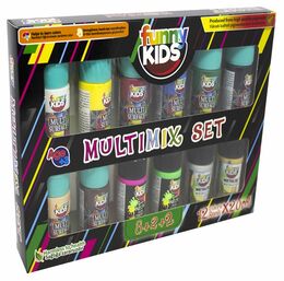 Funny Kids Multimix Akrilik Boya Seti 12 Renk x 20 ml.