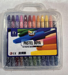 Funny Kids Pastel Boya 24 Renk Çantalı (FNNY-19709 ) - Funny Kids