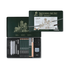 Giorgione Karakalem Eskiz Çizim Seti Metal Kutulu 27 Parça - Giorgione