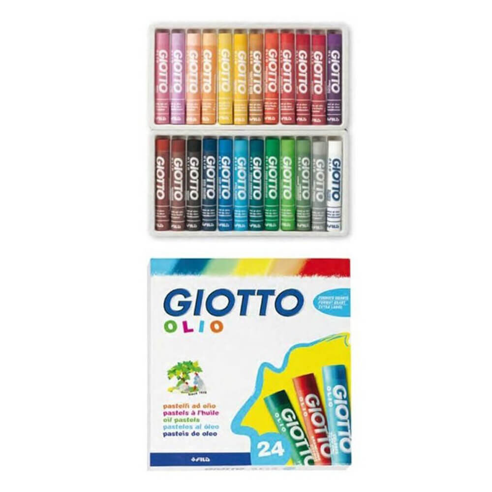 Giotto Olio - Yağlı Pastel Boya (silindir) 24 Renk