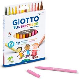 Giotto Turbo Color Skin Tones Keçeli Kalem 12 Renk Ten Renkleri