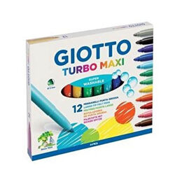 Giotto Turbo Maxi Jumbo Keçeli Kalem 12 Renk (454000)