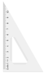Hatas Plastik Gönye 12 cm. (30-60-90)