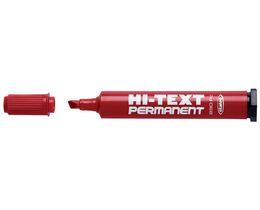 Hi-Text 830PC Kesik Uçlu Permanent Kalem 6.0 mm. Kırmızı