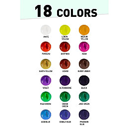 HIMI Jelly Cup Gouache Set Guaj Boya Seti 18 Renk x 30 gr. (Green Case) - 5