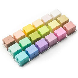 HIMI Jelly Cup Gouache Set Pastel Renkler Guaj Boya Seti 18 Renk x 30 gr. (Purple Case) - 6