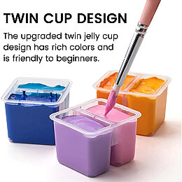 HIMI Twin Cup Gouache Set Guaj Boya Seti 112 Renk x 12 gr. (White Case) - 5
