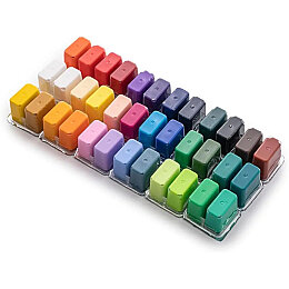 HIMI Twin Cup Gouache Set Guaj Boya Seti 36 Renk x 12 gr. + 3 Fırça (Purple Case) - 6