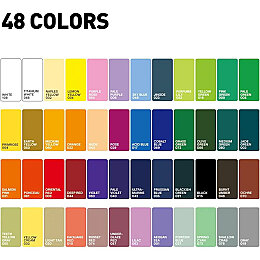 HIMI Twin Cup Gouache Set Guaj Boya Seti 48 Renk x 12 gr. + 3 Fırça (Peach Fuzz Case) - 4