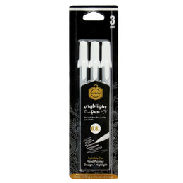 Hobi Market Art Beyaz Jel Kalem Seti 0.8 mm. 3'lü - Thumbnail