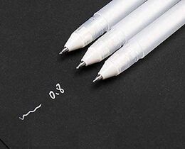 Hobi Market Art Beyaz Jel Kalem Seti 0.8 mm. 3'lü
