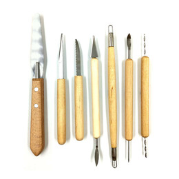 Hobi Market Art Bıçaklı Seramik Modelaj Aleti Seti 7 Parça - Thumbnail