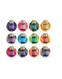 Hobi Market Art Cam Kalem Kaligrafi Kalemi Seti 12 Renk Mürekkep ve Aksesuarlar - 3