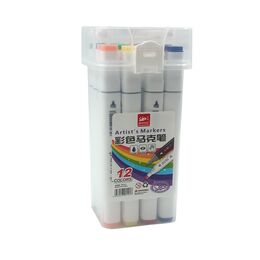 Hobi Market Art Çift Uçlu Marker Kalem Seti 12 Renk - 1