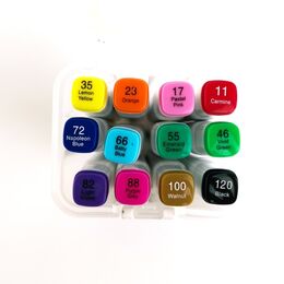 Hobi Market Art Çift Uçlu Marker Kalem Seti 12 Renk - 2