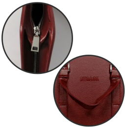 Bback Deri Körüklü Proje Resim Çantası 40x55 cm. BORDO - 4