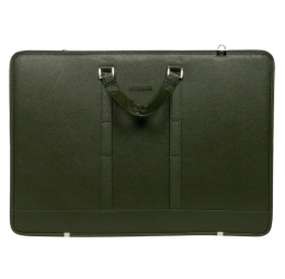 Bback Deri Körüklü Proje Resim Çantası 40x55 cm. HAKİ YEŞİL - BBack