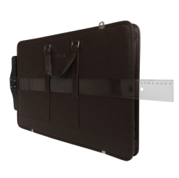 Bback Deri Körüklü Proje Resim Çantası 40x55 cm. KAHVERENGİ - 3