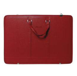 Bback Deri Körüklü Proje Resim Çantası 40x55 cm. KIRMIZI - BBack