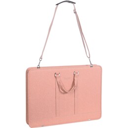 Bback Deri Körüklü Proje Resim Çantası 40x55 cm. PASTEL PEMBE - 5