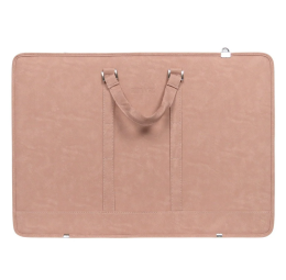 Bback Deri Körüklü Proje Resim Çantası 40x55 cm. PASTEL PEMBE - BBack