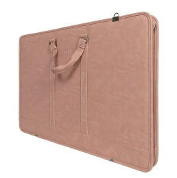 Bback Deri Körüklü Proje Resim Çantası 40x55 cm. PASTEL PEMBE - 2