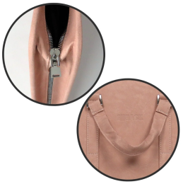 Bback Deri Körüklü Proje Resim Çantası 40x55 cm. PASTEL PEMBE - 4