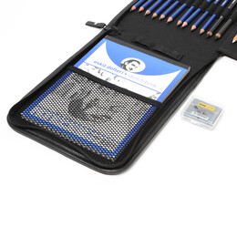 Hobi Market Art Karakalem Eskiz Çizim Sanat Başlangıç Seti Deri Çantalı 24 Parça - 4