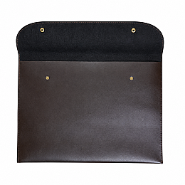 Bback Suni Deri Çıtçıtlı Dosya A3 (29x42 cm.) KAHVERENGİ - 2